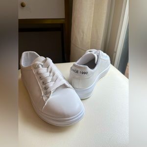 Brand new white sneakers